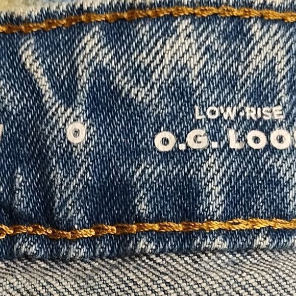 Old Navy jeans sz 0 Loose fit Low Rise z4 - Picture 3 of 4